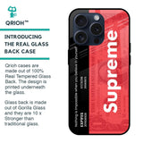 Supreme Ticket Glass Case for iPhone 15 Pro