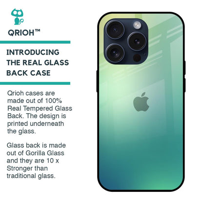 Dusty Green Glass Case for iPhone 15 Pro