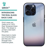 Light Sky Texture Glass Case for iPhone 15 Pro