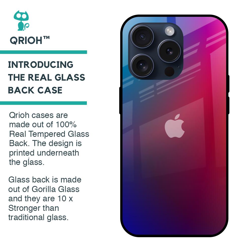 Magical Color Shade Glass Case for iPhone 15 Pro