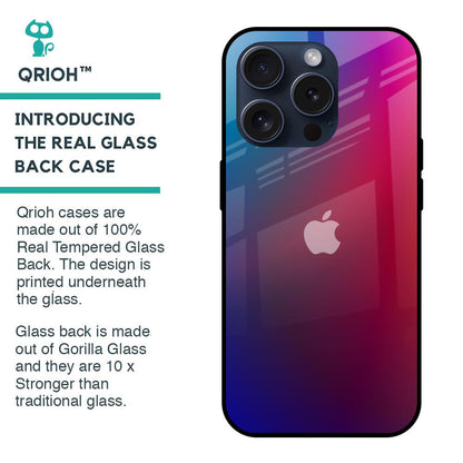 Magical Color Shade Glass Case for iPhone 15 Pro