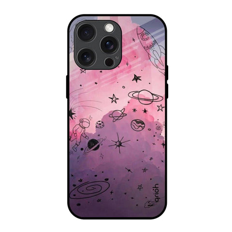Space Doodles iPhone 15 Pro Max Glass Back Cover Online