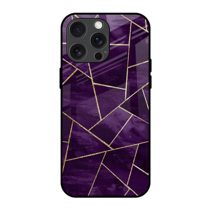 Geometric Purple iPhone 15 Pro Max Glass Back Cover Online