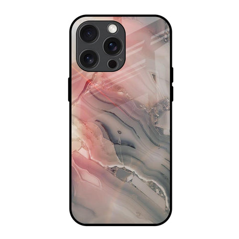 Pink And Grey Marble iPhone 15 Pro Max Glass Back Cover Online