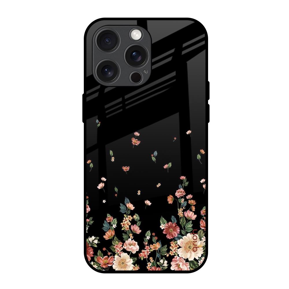 Floating Floral Print iPhone 15 Pro Max Glass Back Cover Online