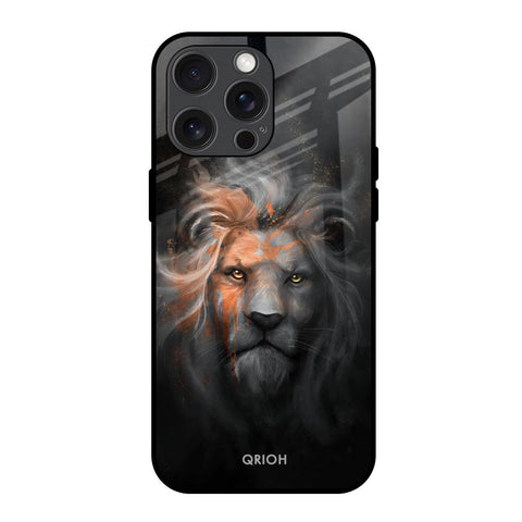 Devil Lion iPhone 15 Pro Max Glass Back Cover Online
