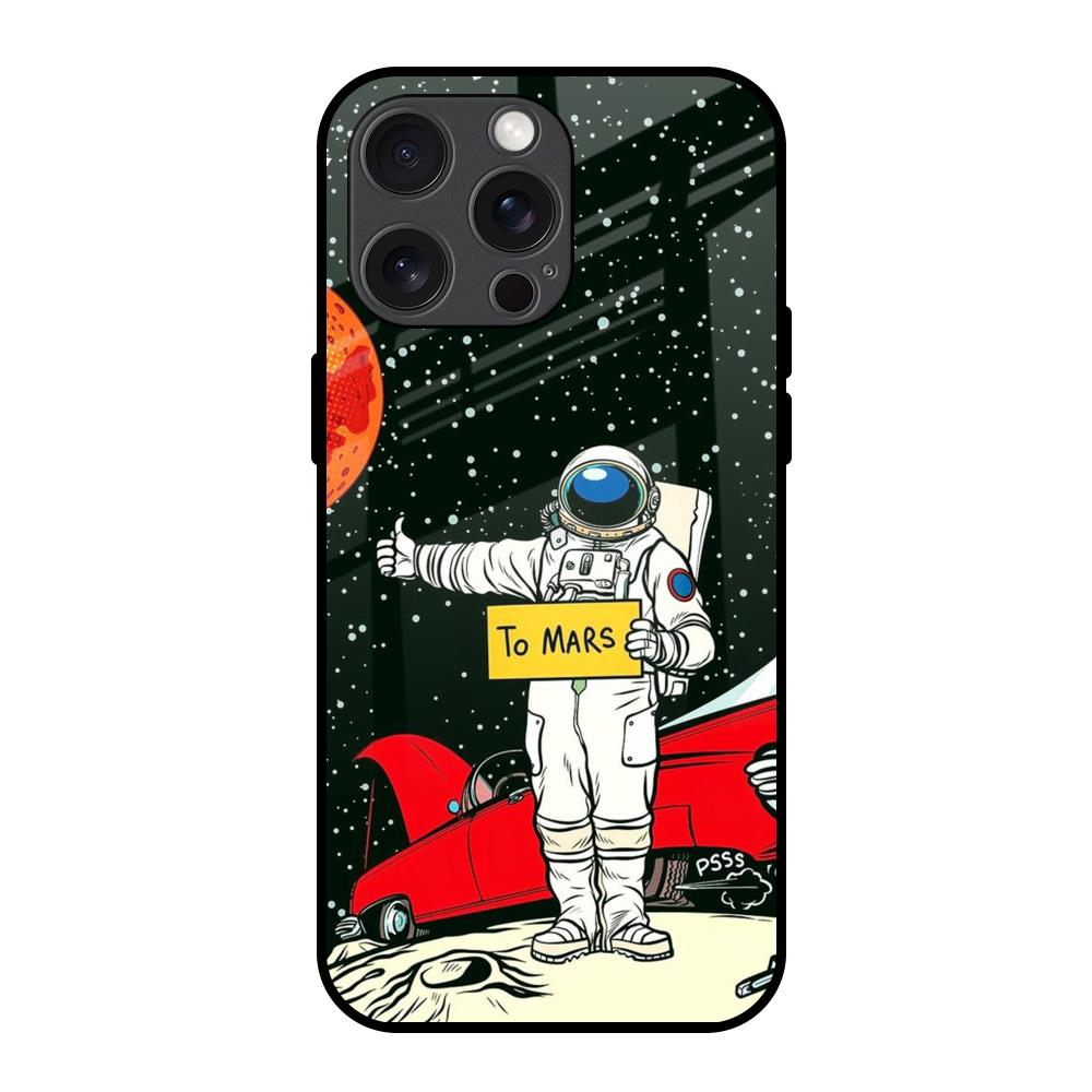 Astronaut on Mars iPhone 15 Pro Max Glass Back Cover Online