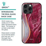 Crimson Ruby Glass Case for iPhone 15 Pro Max