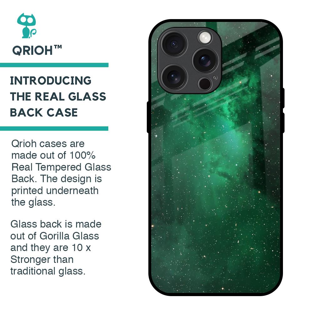 Emerald Firefly Glass Case For iPhone 15 Pro Max