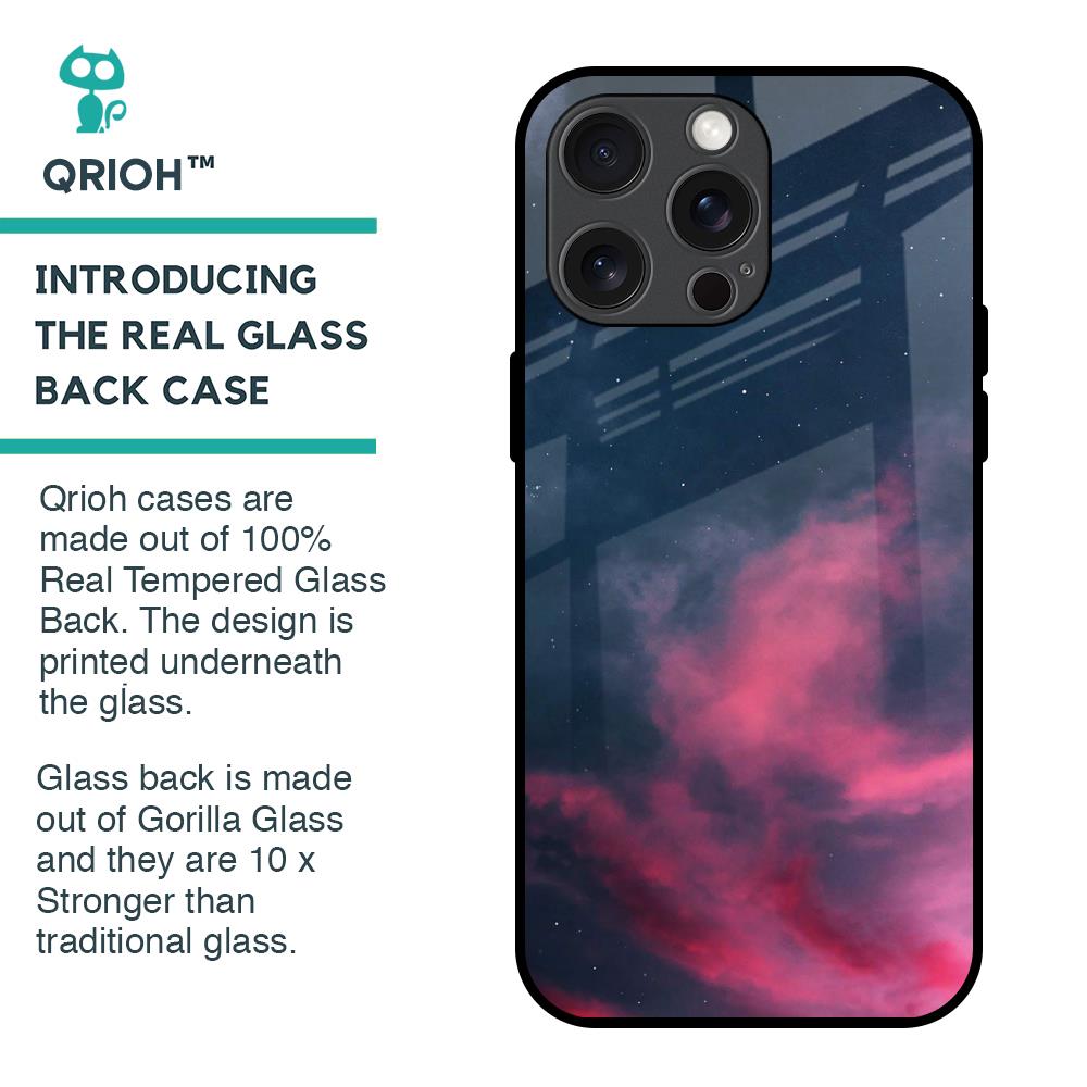 Moon Night Glass Case For iPhone 15 Pro Max