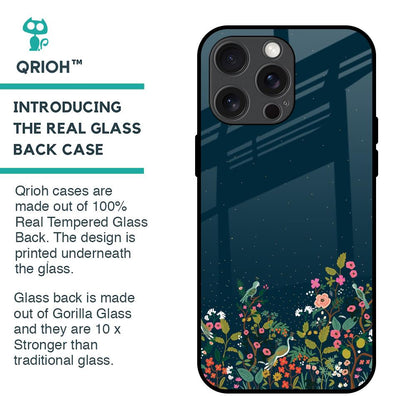 Small Garden Glass Case For iPhone 15 Pro Max