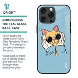 Adorable Cute Kitty Glass Case For iPhone 15 Pro Max