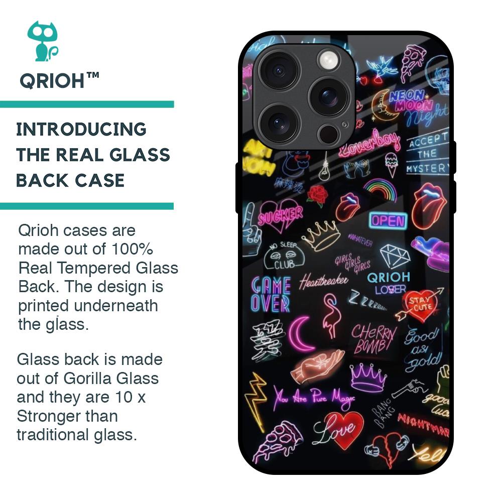 Accept The Mystery Glass Case for iPhone 15 Pro Max