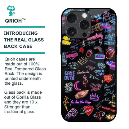 Accept The Mystery Glass Case for iPhone 15 Pro Max