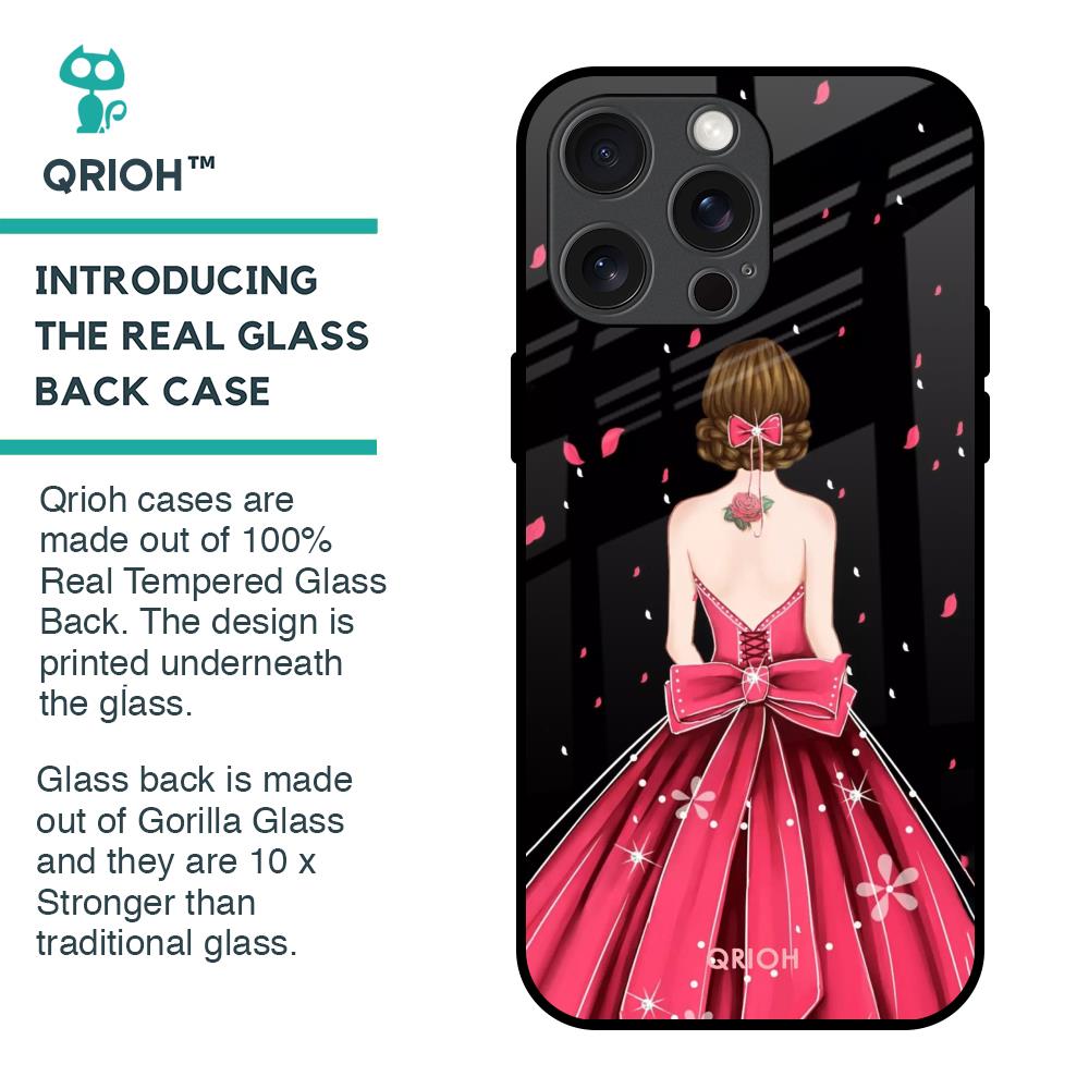 Fashion Princess Glass Case for iPhone 15 Pro Max