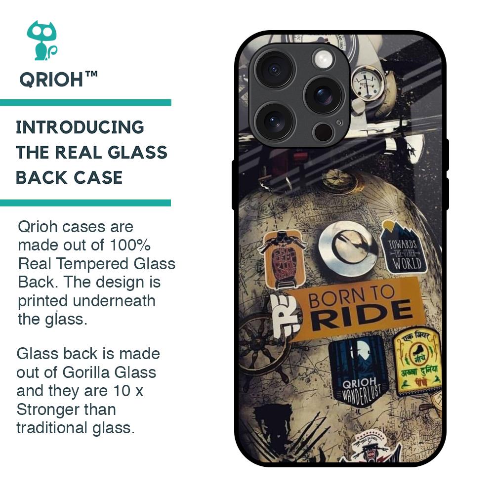 Ride Mode On Glass Case for iPhone 15 Pro Max