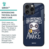 Struggling Panda Glass Case for iPhone 15 Pro Max