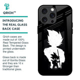 Monochrome Goku Glass Case for iPhone 15 Pro Max