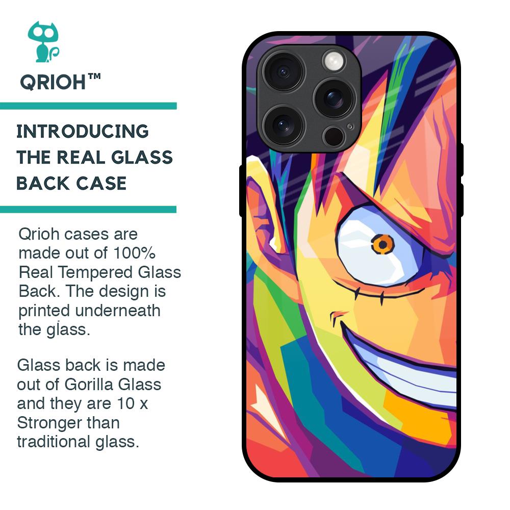 Monkey Wpap Pop Art Glass Case for iPhone 15 Pro Max