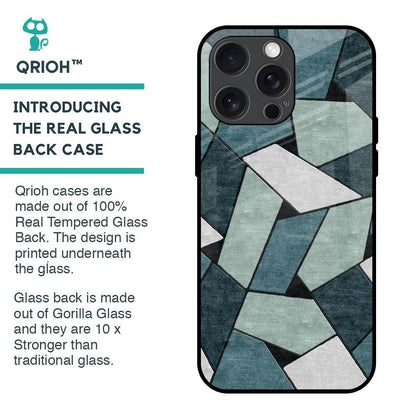 Abstact Tiles Glass Case for iPhone 15 Pro Max