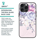 Elegant Floral Glass Case for iPhone 15 Pro Max
