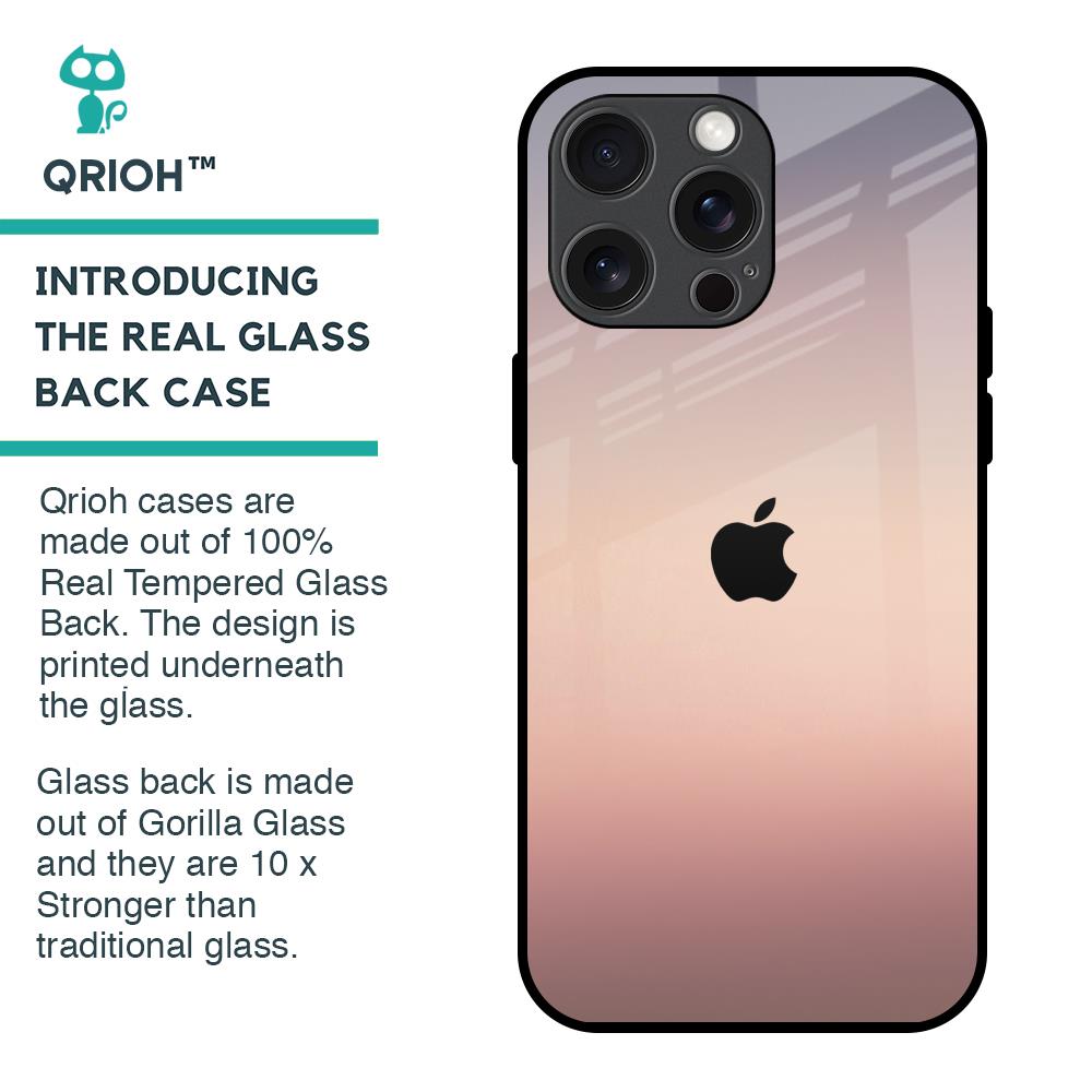 Golden Mauve Glass Case for iPhone 15 Pro Max
