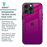Magenta Gradient Glass Case For iPhone 15 Pro Max