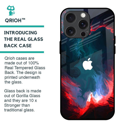 Brush Art Glass Case For iPhone 15 Pro Max