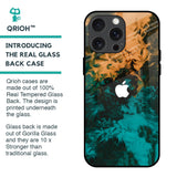 Watercolor Wave Glass Case for iPhone 15 Pro Max