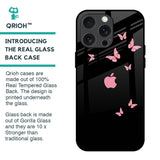 Fly Butterfly Glass Case for iPhone 15 Pro Max