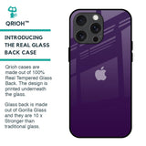 Dark Purple Glass Case for iPhone 15 Pro Max