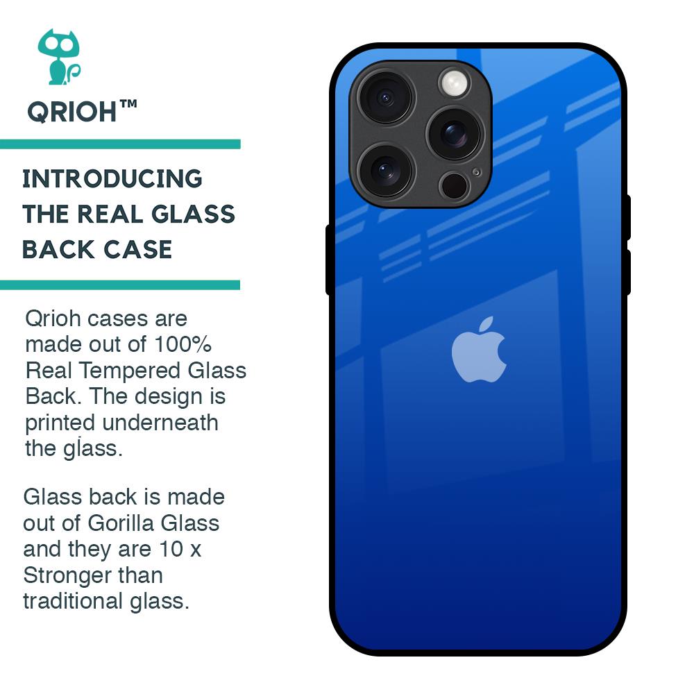Egyptian Blue Glass Case for iPhone 15 Pro Max