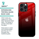 Maroon Faded Glass Case for iPhone 15 Pro Max