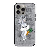 Cute Baby Bunny iPhone 15 Pro Max Glass Back Cover Online
