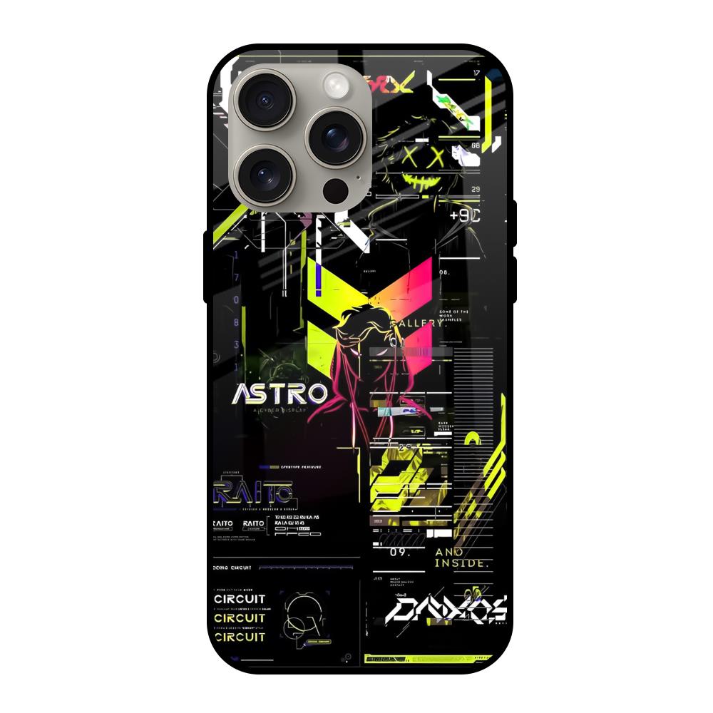 Astro Glitch iPhone 15 Pro Max Glass Back Cover Online