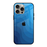 Blue Wave Abstract iPhone 15 Pro Max Glass Back Cover Online