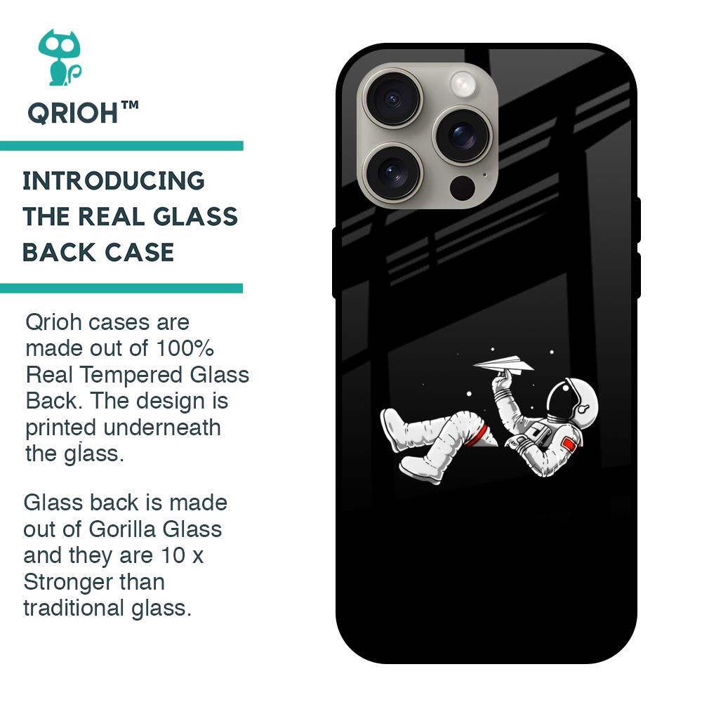 Space Traveller Glass Case for iPhone 15 Pro Max
