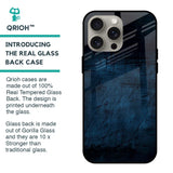 Dark Blue Grunge Glass Case for iPhone 15 Pro Max
