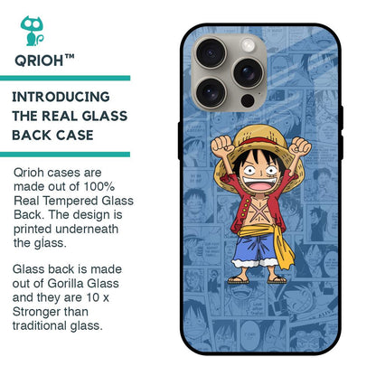Chubby Anime Glass Case for iPhone 15 Pro Max