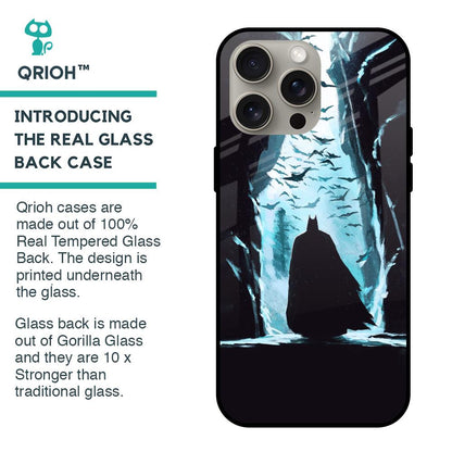 Dark Man In Cave Glass Case for iPhone 15 Pro Max