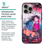Radha Krishna Art Glass Case for iPhone 15 Pro Max
