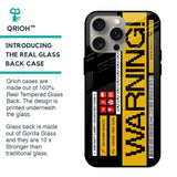 Aircraft Warning Glass Case for iPhone 15 Pro Max