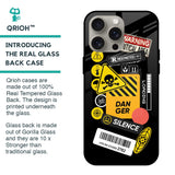 Danger Signs Glass Case for iPhone 15 Pro Max