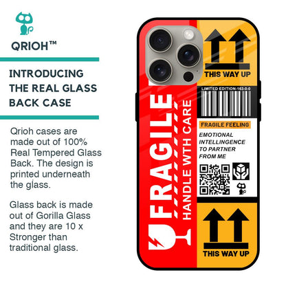Handle With Care Glass Case for iPhone 15 Pro Max