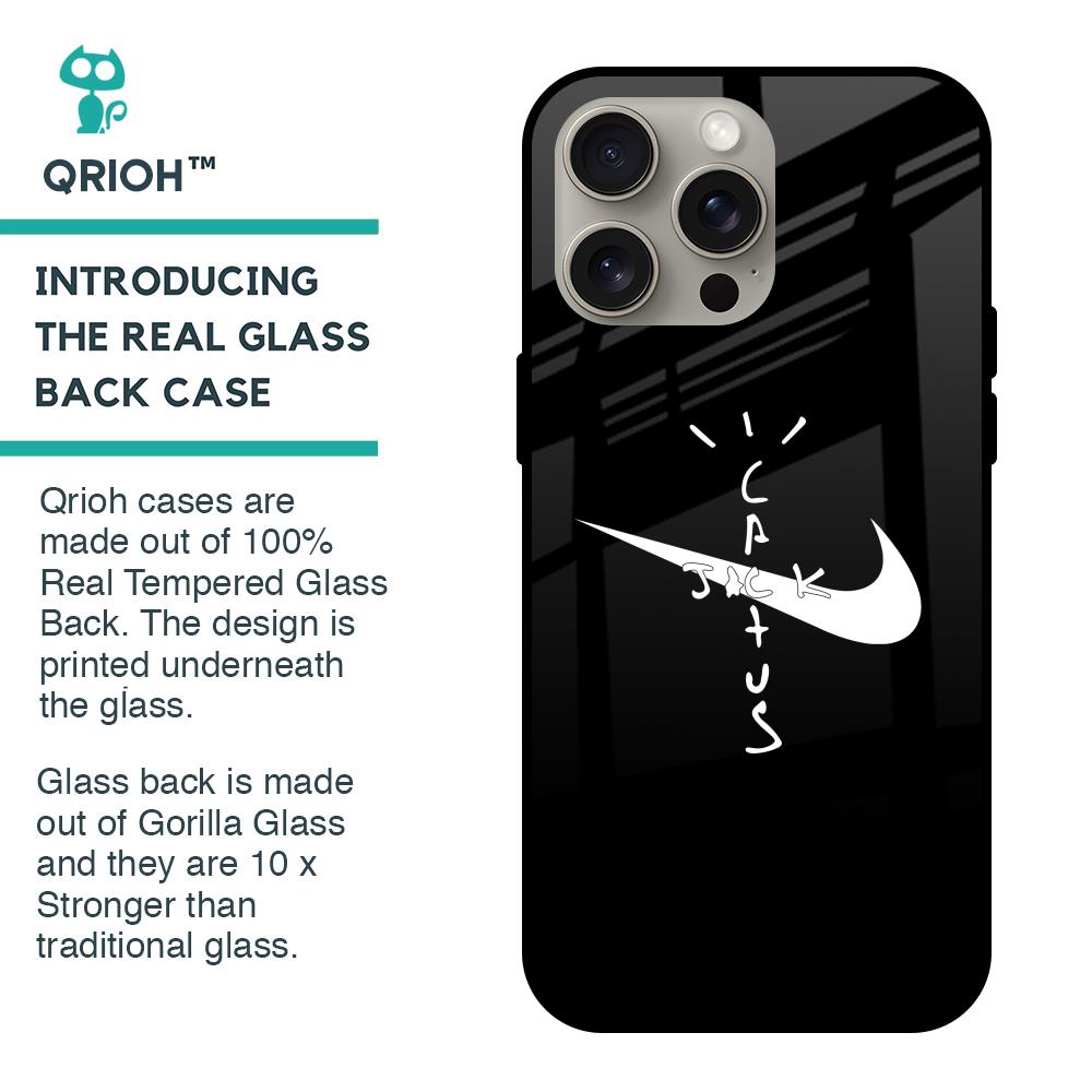 Jack Cactus Glass Case for iPhone 15 Pro Max