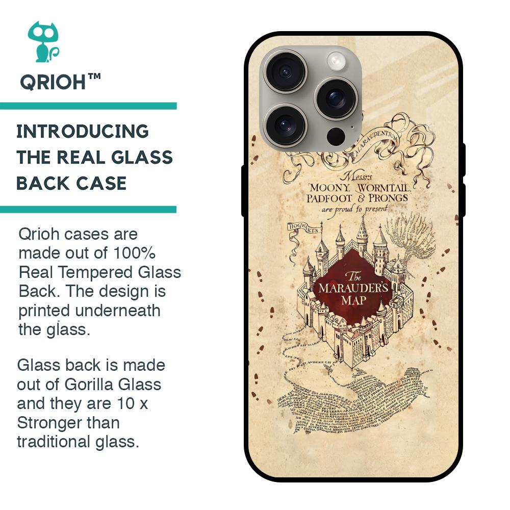 Magical Map Glass Case for iPhone 15 Pro Max