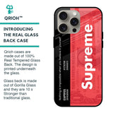 Supreme Ticket Glass Case for iPhone 15 Pro Max