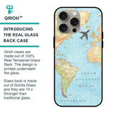 Travel Map Glass Case for iPhone 15 Pro Max