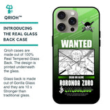 Zoro Wanted Glass Case for iPhone 15 Pro Max