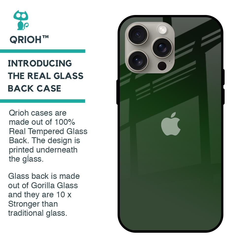 Deep Forest Glass Case for iPhone 15 Pro Max
